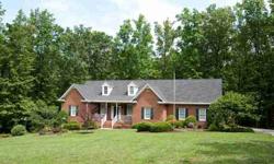 10+ acres!! Custom built all brick home on a beautifully landscaped lot. 4 bedrooms, 3.5 baths, light & bright. Eat-in kitchen has hw floors, ceiling fan, new granite countertops & subway tile backsplash, chair & crown moulding & white raised panel