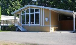 Updated 2bed, 2 bath 1986 manufactured home with southern exposure in a very quiet park, with views of the trees. Walk to Lake Padden and trails, sit on your spacious deck and listen to the birds. New carpet, all appliances included, gas freestanding