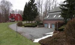 Wonderful 10 acres estate in rural setting just minutes from downtown Syracuse. Constructed by commercial builder offering over 4600 sq. ft of spacious elegant living. Additional cottage with charming in stone faced fireplaces is idea quest quarters.