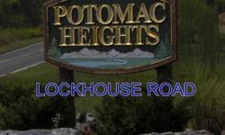 Potomac river access, a great corner lot and an even more wonderful price.