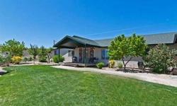 High above the valley sits this warm, inviting home on over 14 acres. Enjoy majestic views, miles of riding trails and peaceful country living - only 20 minutes from downtown Reno. The interior exudes casual class and features numerous upgrades and large