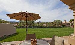 Gorgeous private setting with mountain backdrop overlooking the tennis courts, this casita condo features 3bdrms, 2.5baths, 2138 sq ft has the perfect location on a larger lot. This great room open floorplan provides perfect entertaining space. Walking
