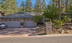 There aren't any more home sites like this one - possibly the finest lot in Hidden Valley Ranch lies home to this single-level 2995 square foot residence that backs to a gentle slope of Ponderosa-Pined Prescott National Forest. Three sets of 8 foot atrium