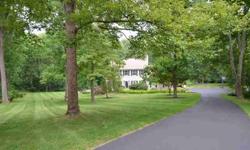 Welcome Home to this Stately Custom Colonial Home on a private level 6.8 acre home site that borders Allamuchy State Park yet minutes from town. This property features manicured gardens, in ground swimming pool and views of a private pond. As you enter