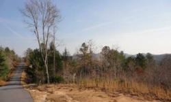 Great lot with beautiful views, with super roads, very private & peaceful, septic permit available and community access to Brasstown Creek. Beautiful lot in beautiful community.