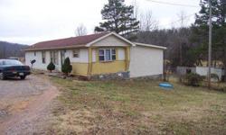 Family illness forces sale of the excellent income property and/or homestead. This is 11.5 acres of pasture and wooded land on paved road with city water. A single wide mobile home in large addtion, and has been rented to great tenants for over 2 years
