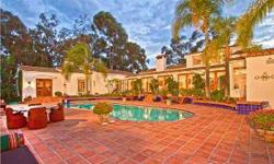 Magnificent 1934 Spanish Colonial Revival estate by renowned architect Gordon Kaufmann sits high atop 4+ Westside Covenant Acs. Exquisitely refurbished to better-than-orig. standards by present owners who also added 21st cent. amenities. Single level