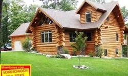 Beautiful 4 bedroom custom built log home on 13.70 acres. This home includes vaulted ceilings, huge logs featuring Norwegian scribing, red pine floors, large open living space, a 28x16 theater room and much more! A 3 car attached garage measures 30x24 and