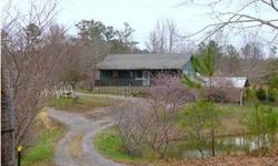 Affordable Equestrian Property close to Interstate! Rustic country style ranch on full finished basement situated on 3 acres w/ spring fed pond. Property is fenced & cross fenced w/ 2 workshops. 4 separate fenced areas. Big rocking chair front porch