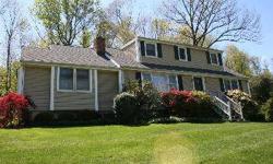 New England Cape with 3 - 4 Bedrooms, 2 Full Baths, Family Room with Cathedral Ceiling, Living Room with Fireplace and Large Deck for Summer Entertaining. Many Recent Improvements including Central Air, Roof and Windows. Top of Driveway to be ReSurfaced.