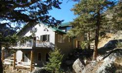 Property like this rarely comes available! High quality professionally crafted home 16 acres with the north fork of the Big Thompson running through it and the property backs to National Forest! A perfect home for entertaining with flowing floor plan that