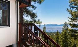 "Stairway to Heaven" comes to mind as you enter this property. You will see panoramic lake views from all levels. Two large decks provide views of the Tahoe's East Shore, Crystal Bay and Sierra Mountains. This home is a memory maker!
Listing originally
