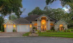 This beautiful custom home on a cul-de-sac offers over 3000 sf of luxury on nearly 3 peaceful acres zoned for horses! The 8-foot leaded glass front doors provide a grand entrance by the formal dining room with gorgeous hardwood floor, and the formal