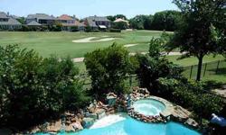 Golf resort living at it's best on 10th Fairway of Timarron CC's Byron Nelson designed course. Plenty of tree shrubbed privacy & shaded patio area for relaxing meals and conversation by sparkling pool with spa. Very spacious and open feel to the home.