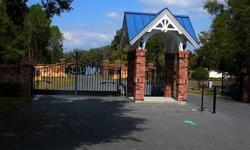 QUAINT GATED COMMUNITY ON CHAIN ON LAKES!...One acre private interior wooded lot for sale in Lake Griffin gated community. This non-lake front lot is the perfect setting for your estate home. No water access granted to the non-front lots. Choose your