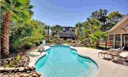 UNBELIEVABLE OASIS that begs for entertaining on a 1/2 acre Double-Lot, 10 Minutes from the Airport and downtown Charleston. Saunter up to the tiki bar and order a cocktail, or relax in the pool and ask for the cabana boy to assist you. Close your eyes
