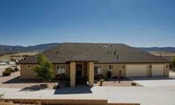 Complete custom home with panoramic views and upgrades galore. Anderson windows, 50 yr roof, exotic black walnut 3/4" flooring, custom knotty alder cabinets with pull outs, granite counters, sub zero appliances, oversized garage w/ storage, 6 acres w/