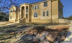 One of a kind residence created with an abundance of space for comfortable living in mind. Exclusive custom hill country home features a gracious entry accented by high ceilings, gourmet kitchen with granite counters, masterfully crafted stone fireplace,