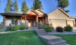 Stunning Custom Craftsman Rancher in Riverwood Estates, Adjacent to the Spokane Country Club & close to St. Georges School, Beautifully appointed Large Gourmet Chefs Kitchen, Main Floor Master withDual entrance His/Hers Shower, Bathroom and Walk-In
