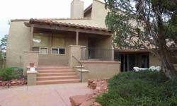 Must see West Sedona close to all amenities & very private! Roomy 3369 SF home - 4 BR, 2.75 BA includes a separate 400 SF artist studio/office. Entry with privacy wall opening into a great courtyard. Great room, kitchen & dining are on main level.