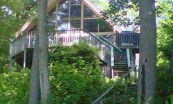 Wolfeboro - Fantastic Lake Winnipesaukee home abuts Port Wedeln Association beach. This home offers two bedrooms and two baths with a large sleeping loft. The wooded lot provides privacy but also stunning views of the Broads and sunsets in desirable