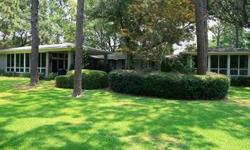 Over an acre of Magnificent Views of 8th Hole on Dogwood - Lakewood Golf Course in Point Clear, Views are captured from oversized den, covered porch, patio and master. Main house built in 1966 but den and master with vaulted ceilings added in 90's and