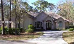 Sought after Kayser built "Raintree Model". 4 Bedrooms or 3 Bedrooms plus a Bonus Room. Formal Living and Dining Room. Chef's Kitchen opening to a large Family Room. Beautiful all weather Porch overlooking the lagoon and distant golf view.(HHI MITP)