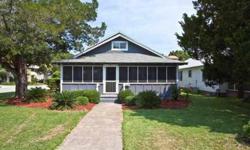 Welcome Home! Lovingly restored & maintained vintage beach cottage, across the street from the beach. Located on a large corner lot, with an over-sized two car garage and large screened front porch with an Ocean View. 3 Extra large Bedrooms & 2 1/2 Baths,