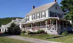 Add your own chapters to the history of this 18th century farmhouse. Perched on a knoll, at the foot of Moon Mountain, this 23 acre sanctuary is perfect for appreciating life. A sprawling wrap-around porch catches your eye as you turn up the paved