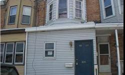 This spacious row home located in the heart of Gloucester City! It features 3 bedrooms and 2 bathrooms, a Living Room, Family Room and Kitchen. There is also an enclosed porch and full unfinished basement. This home does need some TLC but has lots of