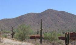 BEAUTIFUL DESERT HILLS LOT WITH LOTS OF CACTUS AND GREAT MOUNTAIN VIEWS! CLOSE TO NATIONAL FOREST, THIS IS THE PERFECT LOT WITH THE PERFECT VIEW ON WHICH TO BUILD YOUR CUSTOM DREAM HOME!! SEPTIC APPROVED. ALL CUSTOM HOMES IN AREA, MINIMUM 1 ARCE LOT PER