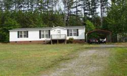 3 BR, 2 BA Doublewide on 2.32 acres in Cliffside. Public water, double detached carport, & storage bldg. Vinyl tilt windows. New hot water heater in 2011. All appliances stay and most are approx. 4 yrs. old. Wood burning fireplace.Listing originally