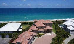 Situated on the pristine white sand of melbourne beach, this fine oceanfront home offers an exquisite entry with vaulted ceilings and a sweeping floating stairway opening to an expansive living space that includes a formal living space with a generous