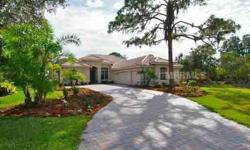 Long pavered drive leads to this charming home built in 2006. 3/4 bedroom, 3 bath. Has southern exposure overlooking 5th tee on the eagle course. Exceptional Rutenberg floor plan affords the Florida lifestyle ease. Has oversized three car garage with room