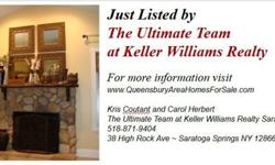 Just Listed by The Ultimate Teamat Keller Williams RealtyFor more information visitwww.QueensburyAreaHomesForSale.comKris Coutant and Carol HerbertThe Ultimate Team at Keller Williams Realty Saratoga 518-871-9404 38 High Rock Ave ~ Saratoga Springs NY
