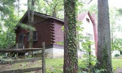 Cozy 1 BR, 1 BA cabin in private wooded setting perfect for weekend getaways or year round living. Exterior is part log/part T-111 siding. Freshly painted with new flooring throughout. Living room has exposed log beams and brick fireplace w/ woodstove.