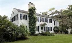 Colonial home on private wooded setting. Attractive LR features hdwd flrs, blt-ins & fpl. Inviting DR includes hdwd flr & custom corner cabs. Den opens to gardens & patio. Well planned kit incls wd cabs, hdwd flr & bkfst area. FR is highlighted by beamed
