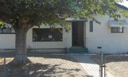 Lovely East Bakersfield HUD Home! This 3 bedroom 1 bath home features a breakfast nook and separate dining room, large backyard with detached garage. Other features include a large picture window in the living room, ceiling fans, and large shade trees in