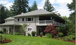 Gorgeous custom one owner home with 375' Abiqua creek frontage! Features beautiful lush park like landscape, 15x66 covered deck on second floor to take full advantage of the SPECTACULAR Views! 3268 SF home offers a lovely open floor plan with large