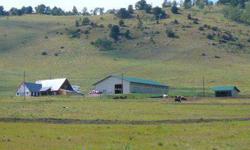 188 ACRES, Very nice small ranch with lots of grass. Large 60x88 pole barn with 1 garage door and 7 stall doors. Home is currently being remodeled and enlarged. Fenced & cross fenced. Lots of wildlife. One cow elk voucher and 2 mule deer vouchers come