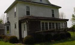 Great country location. Could be a great gentleman's farm. 3 bedrooms upstiars, 1 on main floor. Natural woodwork. Needs some TLC, needs new well screen and pump.
Listing originally posted at http
