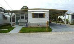55+ Waterfront mobile home community-boat access, htd pool, club activities- Mobile is well taken care of with newer A/C painted and resealed roof - fully furnished-so just bring your toothbrush!!!Low monthly fee of $145.00(This is a cooperative so you