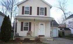 Three bedroom, 1.5 bath colonial with attached garage. Cozy eat in kitchen. Spacious living area. First flr room can be den or bedroom. Full basement for extra living space. Bank owned sold as-is. Buyer to be responsible for ordering all inspections,
