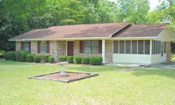 A delightful country location enhances this 3BR, 1 bath brick home in the Mendes community. Great condition with a large screened porch, a rear patio, and a beautiful shaded lot. Only minutes outside Glennville. No city taxes. Co-listed with Robbiette