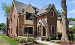 BEAUTIFUL NEW CONSTRUCTION IN EAST WILMETTE BY RENOWNED BUILDER GEORGE HAUSEN! HANDSOME BRICK/ LIMESTONE EXTERIOR IN MARRIAGE OF PRAIRIE & ENGLISH GOTHIC DESIGN OFFERS A LIGHT FILLED INTERIOR W/OPEN SPACES, HIGH QUALITY MARBLE INSTALLATION IN KIT & BTHS,