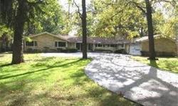 Best 1 acre wooded lot in East Glenview.Your search is over for a prime location. This lannon stone ranch is graciously set back from a private street on a heavily wooded 1 acre secluded lot. Floor plan is open and spacious with gorgeous views from