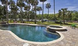 2838 sq. ft pool home built in 2003 on gorgeous 100' X 200' intercoastal waterfront lot w/dock, bulkhead and nicely landscaped fenced backyard. Tucked away off Roscoe Rd near Palm Valley Bridge. Home features 4 bedrooms, 3 full baths, 1 half bath, and