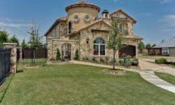 Stunning custom mediterranean home in gated tpc golf community!this home has unique finishes on walls,marble entry,5 by five wine room,study w fireplace & built in shelves.kitchen has builtin ice machine,ss appliances,huge island,built in hutch & hscrpd
