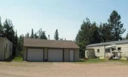 End of the Road Privacy in this 3 BR pristine kept 1974 mobile home. Sitting ontop of a walk out basement you'll love the additional space it offers. 3 acres of country living, convenient to town. The best part ? The MASSIVE 37x62 garage with 10x11 sauna!