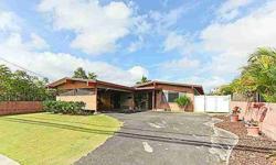 $76,700/LH + $552,300 (LEASE-FEE) = Fee simple value $629,000. Custom built (double wall construction) in 1978 (not 1960's) w/one roof line. Large family rm. Cov'd lanai-247 sf could be 4th bdrm. Room for pool. Pad for hot-tub exist. Grassy backyard & DOG